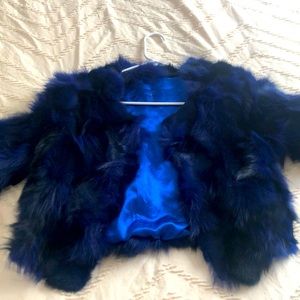 Real fur in gorgeous blue color😍